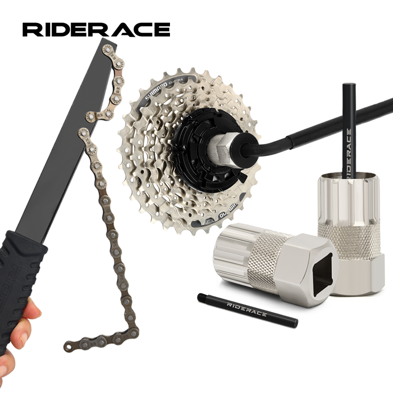 Chain Sprocket Set - 自転車フライホイール取り外しツールキットロードバイクカセットレンチ12歯取り外し可能なMTBチェーンホイップカセットスプロケットリムーバーツール