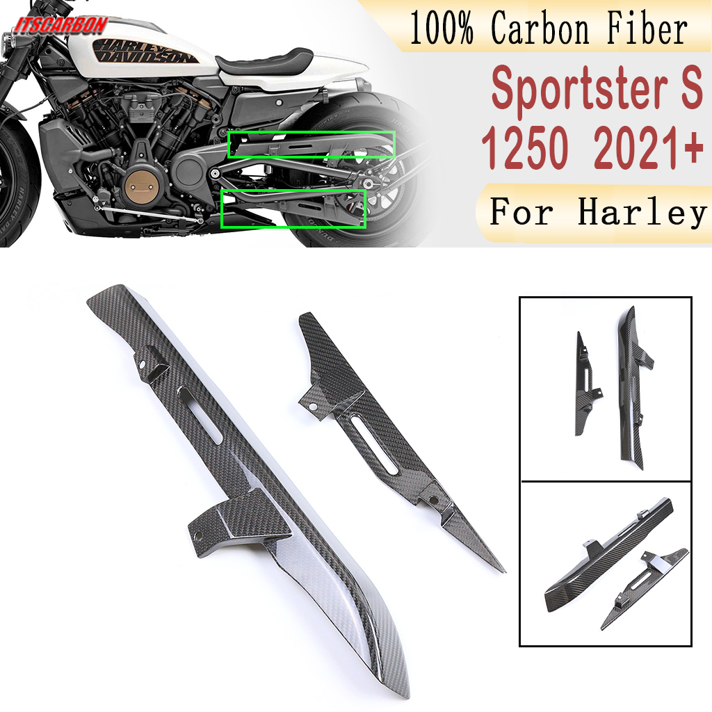 Chain Kit Motorcycle - ネックレスレースポーツスターズチェーン用保護カバー,本物のカーボンファイバー,モデルrh 1250s 1250 2021 2022,オートバイパーツ,2023