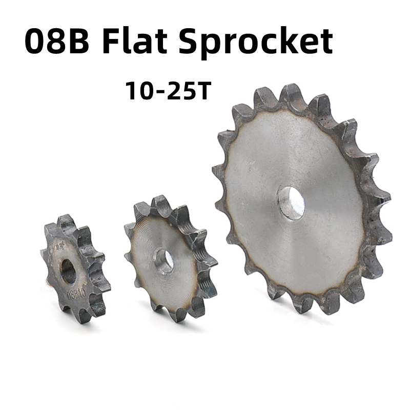 Chain Sprocket Set - 1 個 08b フラットチェーンスプロケット 10-25 歯