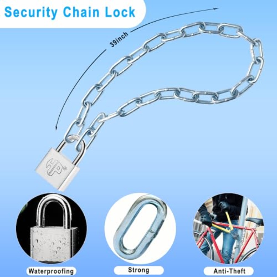 ヘビーデューティ 39 インチ 8mm 亜鉛メッキ防錆および - Bicycle Chain のレビューと価格