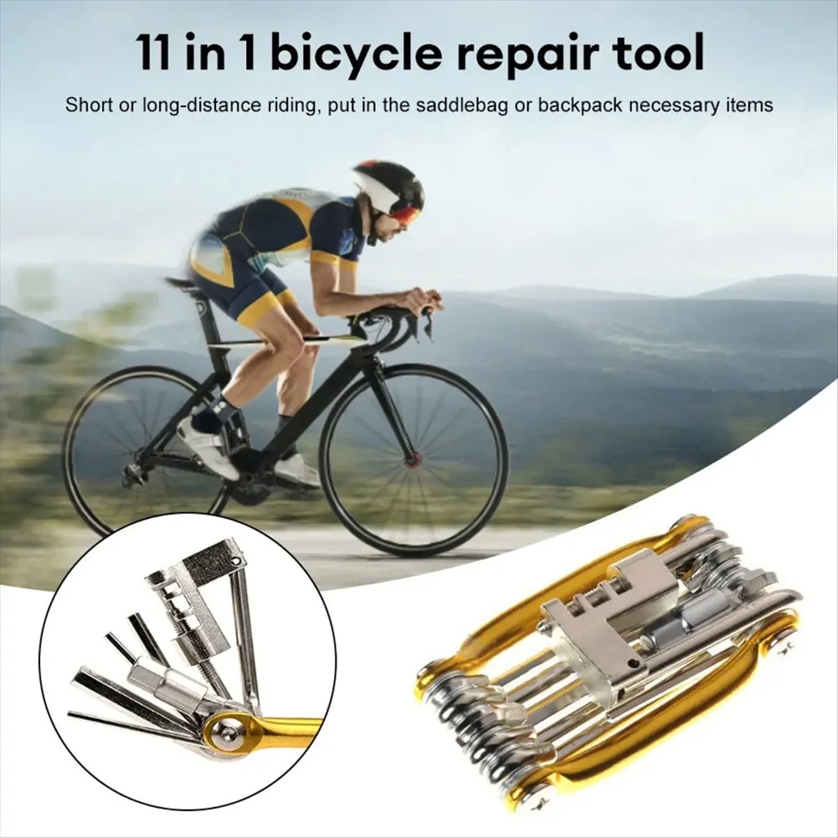 ABPF 11 in 1 自転車マルチ修理ツールキット マウ - Bicycle Chain のレビューと価格
