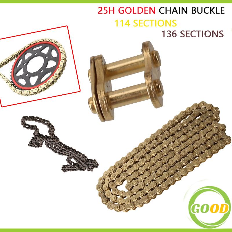 25H 114 ゴールドチェーン、25H 136 ブラックチ - Bike Chain のレビューと価格