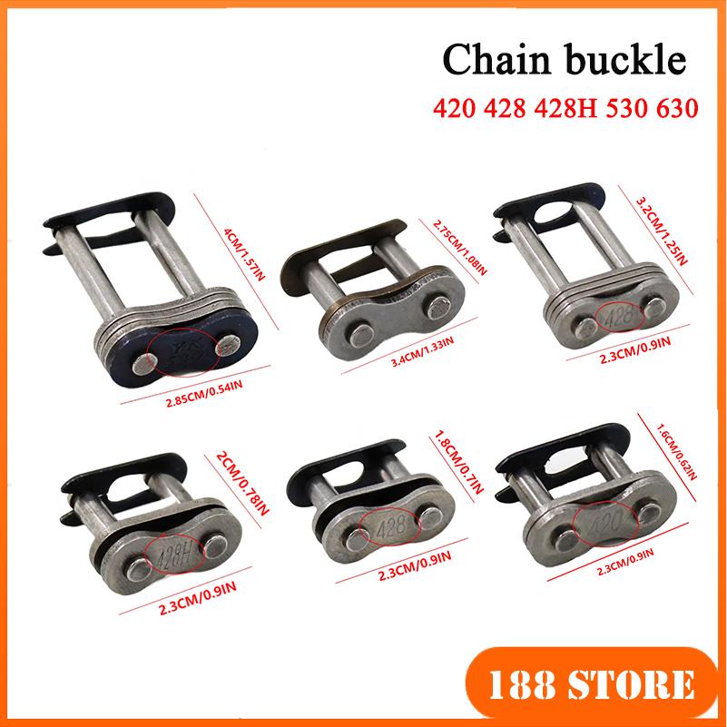 10 個オートバイチェーンカード 420 428 530 6 - 428 Chain のレビューと価格